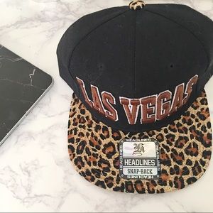 Headlines ◉ Las Vegas Leopard Print Snapback Cap